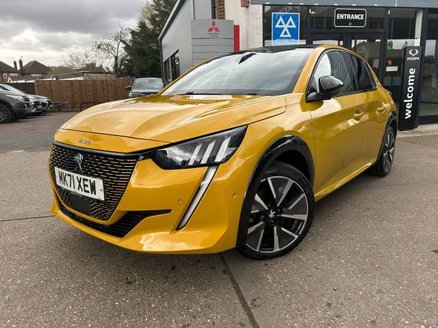 Peugeot e-208 0.0 100kW GT Premium 50kWh 5dr Auto Hatchback Electric YELLOW